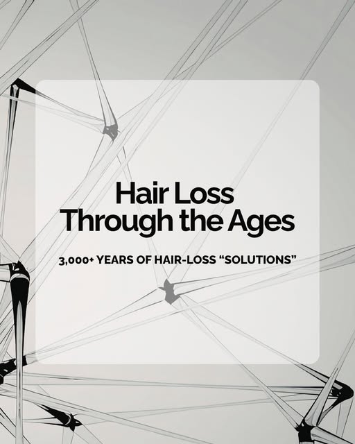 3,000+ years of hair loss “solutions.” From crocodile fat in Ancient Egypt to pigeon droppings in An