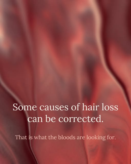 Some causes of hair loss may be correctable, and blood testing can help identify them. 🩸

Iron defi