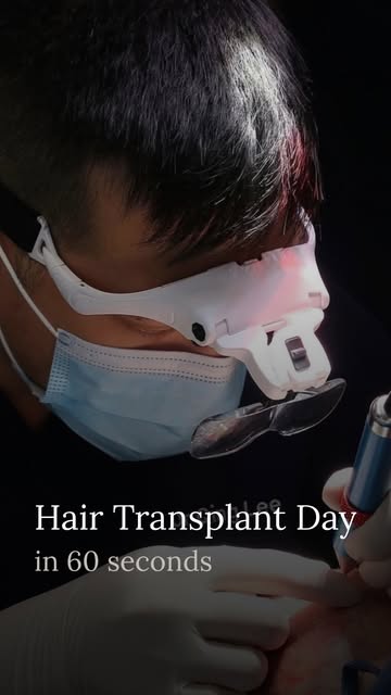 Hair transplant day in 60 seconds ⏱️

From designing the hairline and preparing the donor area to gr