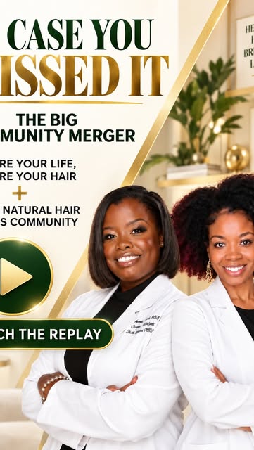 BIG ANNOUNCEMENT: We officially merged our communities.

Tamarrian @the_hairloss_strategist and I we