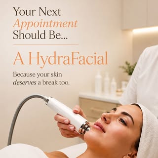 Treat yourself to a refreshing HydraFacial and let your skin glow. 💧

📲 Book your HydraFacial appo