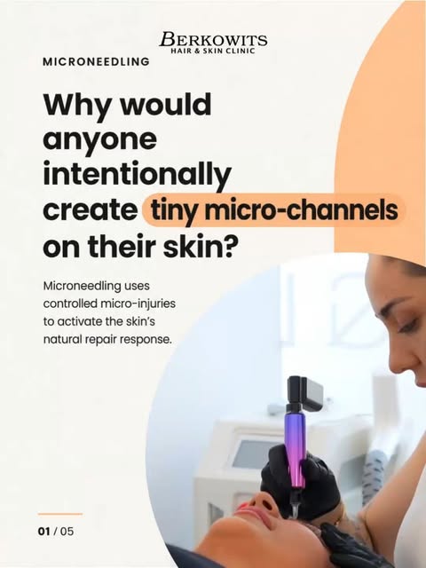 Microneedling is a collagen-focused treatment that works by stimulating the skin’s natural repair pr