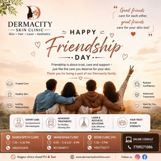 Friendship is built on trust, care, and support—just like great skincare. 💙 Happy Friendship Day! T