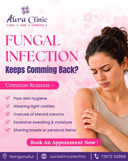 🍄 Fungal Infection? Don’t Ignore the Itching & Rash!

Fungal skin infections can cause itching, red