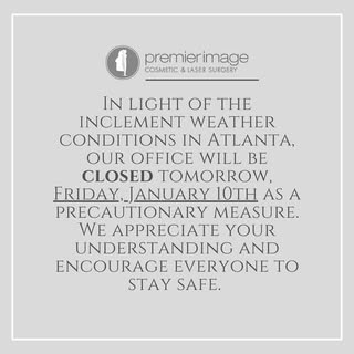 We encourage everyone to take the necessary precautions during this time. Please stay safe and warm 