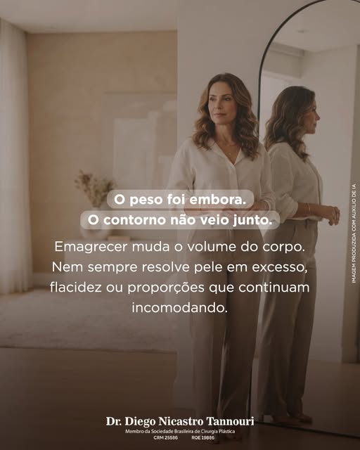 Emagrecer pode transformar saúde, disposição e medidas. Mas o corpo que aparece depois da perda de p