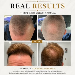 Hair Restoration?
We know how to make it work ✨

Natural-looking results. Expert care. A plan tailor
