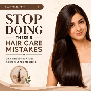 - 🚨 Are you unknowingly making these hair care mistakes?

Small daily habits can lead to increased 