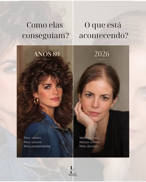 Você já reparou como o cabelo feminino parece ter mudado ao longo das últimas décadas?
A imagem de u