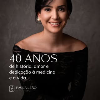 Essa semana é especial. Amanhã completo 40 anos, uma idade simbólica, de força, maturidade e conquis