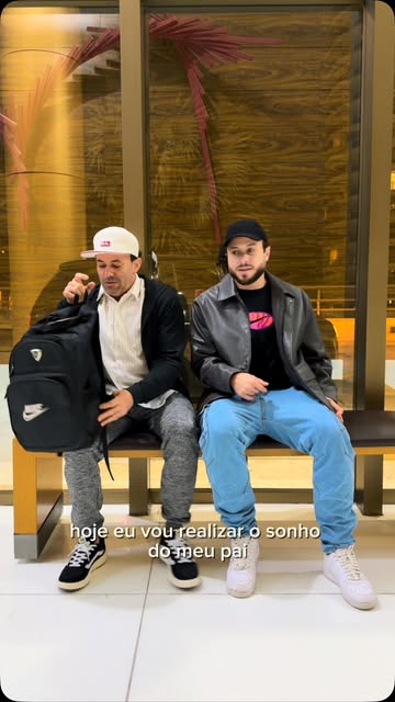 Um sonho que meu pai adiou por muito tempo e que hoje eu tive a felicidade de poder realizar com ele