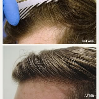 This patient returned three years after an initial frontal transplant with a natural, undetectable h