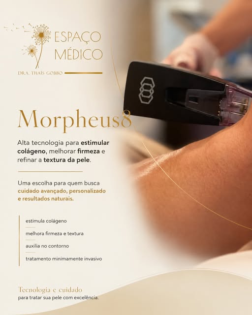 Tecnologia que trabalha a favor da sua pele, com precisão, estímulo e naturalidade. ✨

O Morpheus8 c