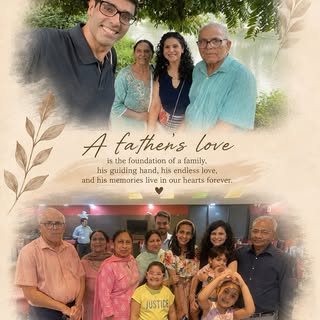 A father’s love becomes the foundation on which a family grows. ❤️

Through every chapter of life, h