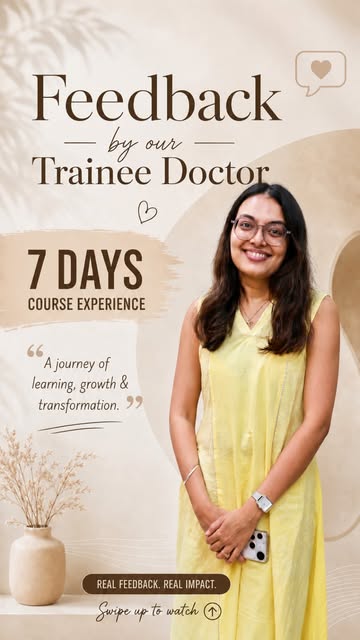 ✨ 7 Days. One Journey. So Much Growth! ✨

Real feedback from our trainee doctor after an incredible 