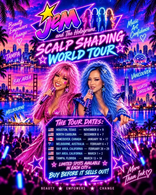 🎤 SCALP SHADING TOUR 2026–2027 🌎✨

Scalp Shading is going on TOUR!
Also known as Scalp Painting, t