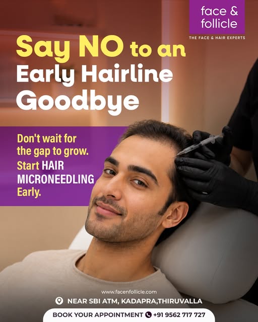 Early hair thinning or a receding hairline? Don’t wait for the gap to grow.

Give your hair the righ