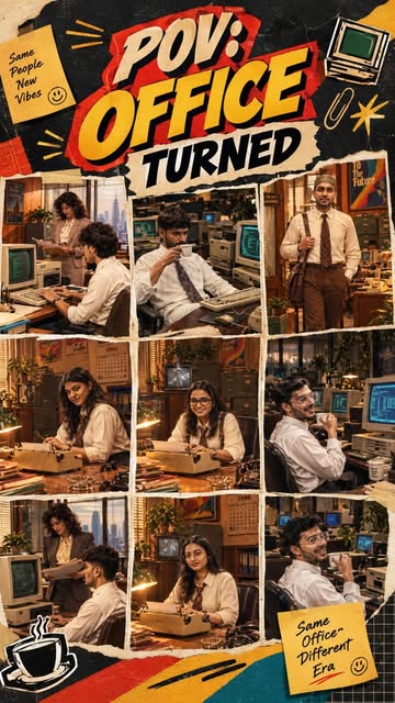90s mein vibe hi alag thi… ❤️📺
Aur humne socha, ek baar apni Youngness Team ko bhi 90s mode mein le