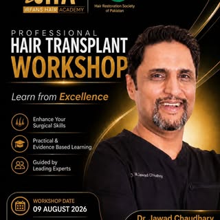 With friends and faculty of Hair Transplant Live Surgery Workshop Islamabad