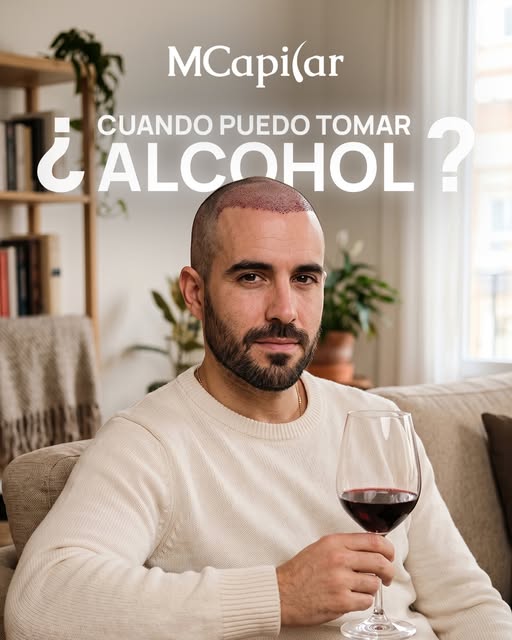 ¿Cuándo se puede volver a tomar una cerveza o una copa de vino después de un injerto capilar? 🤔

Es