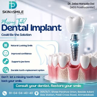 🦷✨ MISSING TOOTH? A DENTAL IMPLANT CAN BE THE SOLUTION! ✨🦷

Missing a tooth can affect more than j