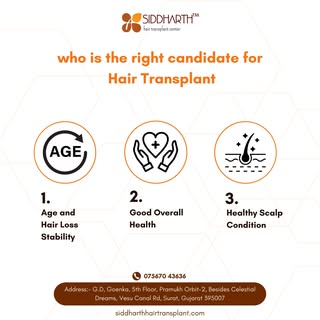 Wondering if you're the right candidate for a hair transplant? 🤔 Here’s what you need:
1️⃣ Age 25 o