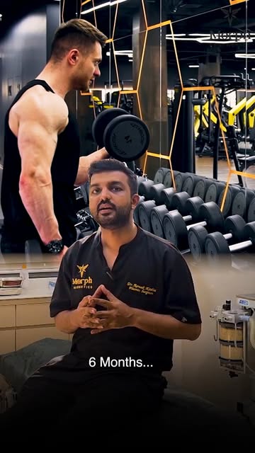 6 months. Hundreds of workouts. Thousands of push-ups. 💪

Arms bigger, shoulders wider… but chest s