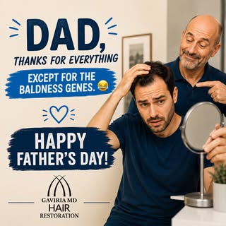 👨‍🦲 Dad, thanks for everything… except for the baldness genes. 😂

Luckily, you also passed down y