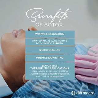 Ready to refresh and rejuvenate? 💉✨

Did you know there are many benefits of Botox? 

Book your Bot