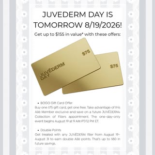 Don’t forget to take advantage of the savings tomorrow! From restoring lost volume to beautifully de