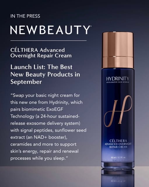 NEW from Hydrinity 💙✨
Meet the Célthera Advanced Overnight Repair Cream — your skin’s new overnight