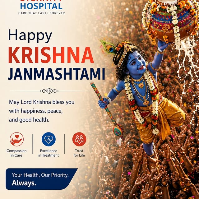 Happy Krishna Janmashtami! 🦚✨
May Lord Krishna bless you and your family with happiness, peace, pro
