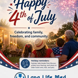 Happy 4th of July from Long Life Med 🇺🇸

Today is a day to celebrate freedom, family, community, a