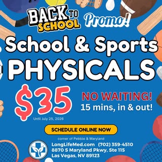 🏫⚽ 𝗕𝗮𝗰𝗸-𝘁𝗼-𝗦𝗰𝗵𝗼𝗼𝗹 & 𝗦𝗽𝗼𝗿𝘁𝘀 𝗣𝗵𝘆𝘀𝗶𝗰𝗮𝗹𝘀 are available at Long Life Med!

Ne