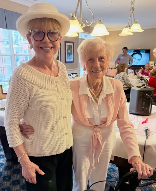 When we visited Waltonwood Lakeside, we were able to reconnect with our dear friend Inge who has mad