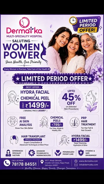 Saluting Women Power! 💜 Kyunki har aurat special hai aur uski care karna hamari priority hai. Is li