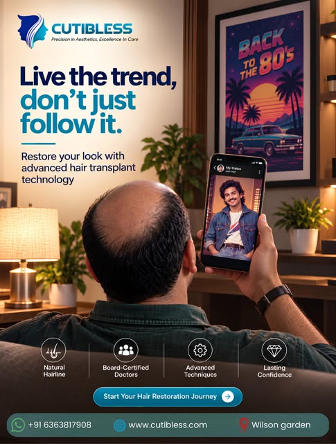 Live the trend, don’t just follow it. ✨

Restore your look with advanced hair transplant techniques 