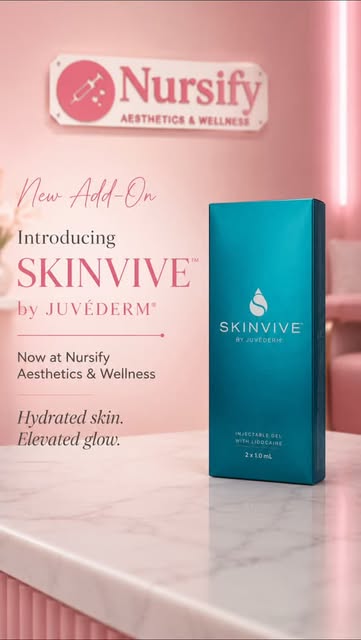 Meet your skin’s new hydration upgrade ✨💧 SKINVIVE™ by JUVÉDERM® is now available at Nursify Aesthe
