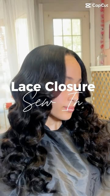 Fullness, a natural-looking finish, and no leave-out 🤍 Our lace closure sew-in gives you a polished