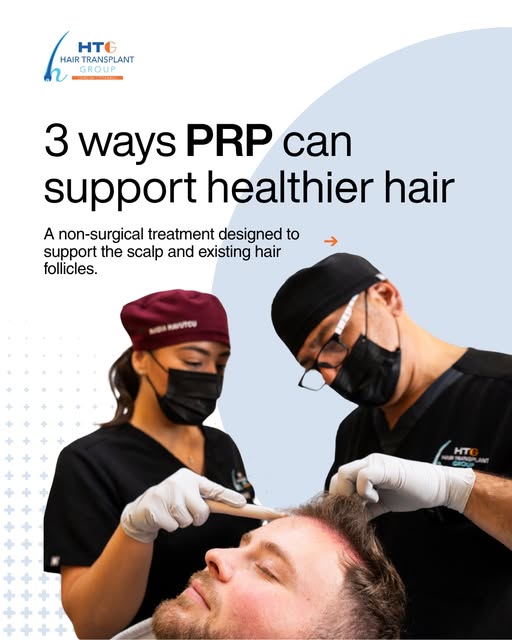 Swipe through to see 3 ways PRP can support healthier hair.

Every hair loss journey is different, s