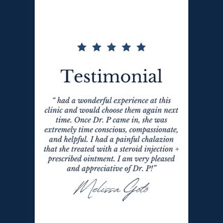 A meaningful patient testimonial is a reminder of the importance of compassionate, personalized eye 