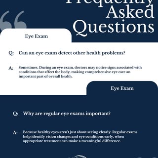 Regular eye exams are about more than just checking your vision. 👁️

A comprehensive eye exam can h