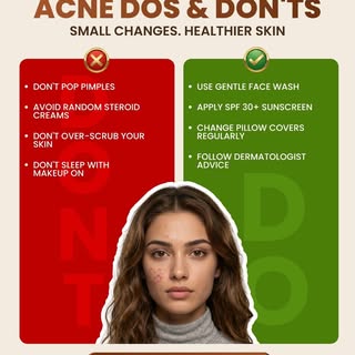 Small changes can make a big difference to your skin. 

Follow these simple acne dos and don’ts to a