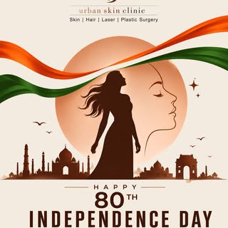 Happy 80th Independence Day from Urban Skin Clinic. 🇮🇳

Break free from skin worries. Celebrate th