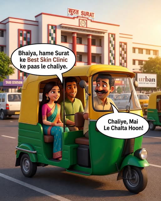 Bhaiya, take us to the Best Skin Clinic in Surat!
And the journey to better skin begins at Urban Ski