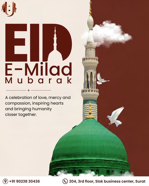 May the blessings of Eid-e-Milad bring peace, joy, and happiness to you and your family. Wishing you