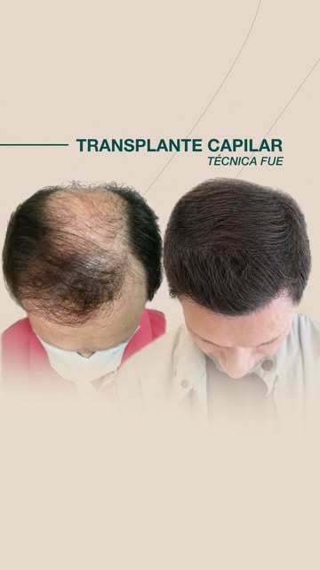 Aos 40 anos, paciente nos procurou com uma calvicie severa, com importante perda de densidade em tod