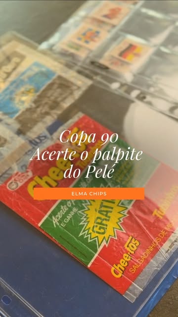 Você acredita que uma figurinha da Elma Chips de 1990 pode valer entre R$ 15 mil e R$ 20 mil? 😱⚽

H