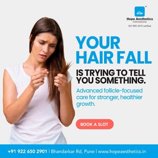 YOUR HAIR FALL IS TRYING TO TELL YOU SOMETHING. ✨

Hair fall is often a sign of underlying scalp and