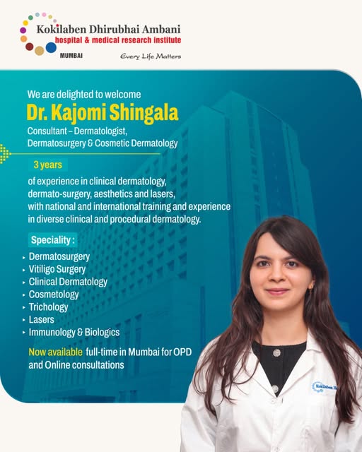 We’re delighted to welcome Dr. Kajomi Shingala to our Mumbai team.

With expertise in clinical derma